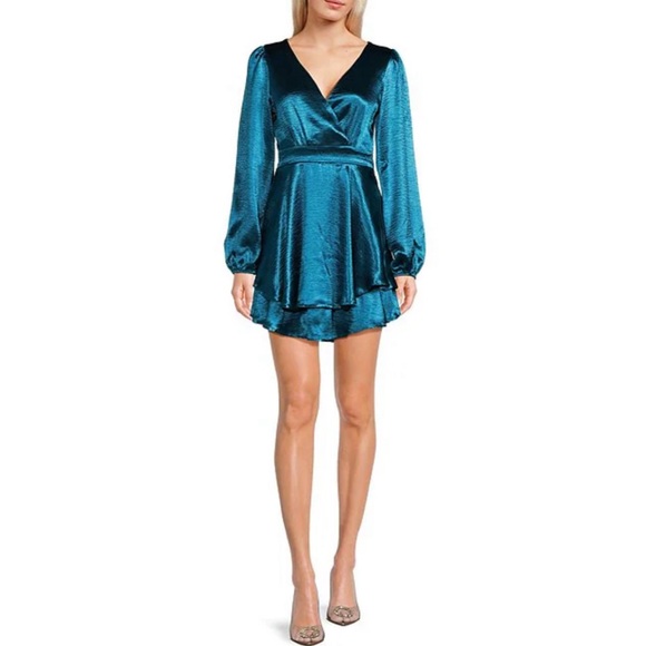 Dresses & Skirts - Midnight Doll turquoise midi dress